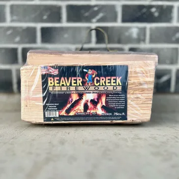 A box of wood with the words beaver creek on it.