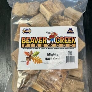 Bag of Beaver Creek Mighty Hard Oak Wood Chunks.